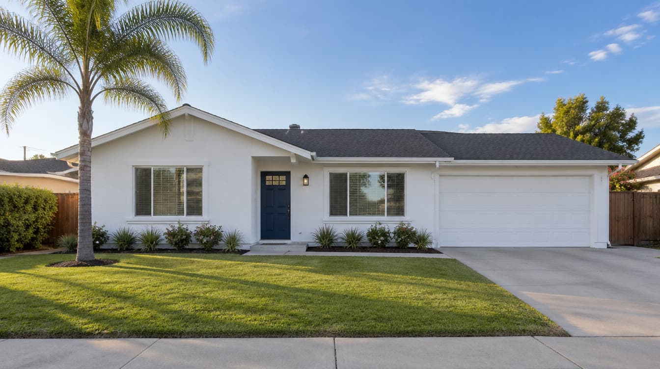 Repainted house in Orange County